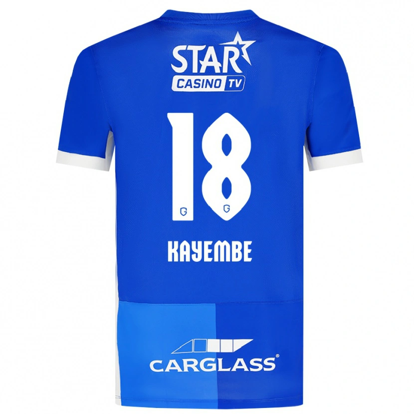 Danxen Dames Joris Kayembe #18 Mediumblauw Koninklijkblauw Wit Thuisshirt Thuistenue 2026/27 T-Shirt België