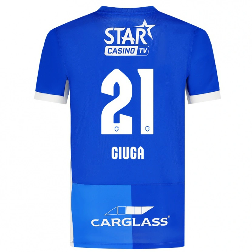 Danxen Dames Anissa Giuga #21 Mediumblauw Koninklijkblauw Wit Thuisshirt Thuistenue 2026/27 T-Shirt België