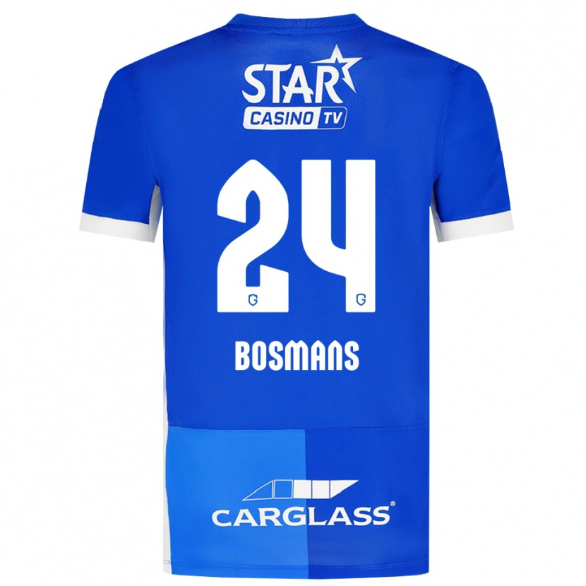 Danxen Dames Pia Bosmans #24 Mediumblauw Koninklijkblauw Wit Thuisshirt Thuistenue 2026/27 T-Shirt België