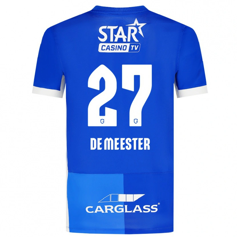 Danxen Dames Joyce De Meester #27 Mediumblauw Koninklijkblauw Wit Thuisshirt Thuistenue 2026/27 T-Shirt België