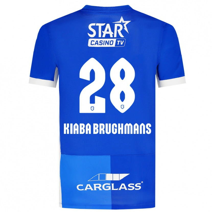 Danxen Dames Lucca Brughmans #28 Mediumblauw Koninklijkblauw Wit Thuisshirt Thuistenue 2026/27 T-Shirt België