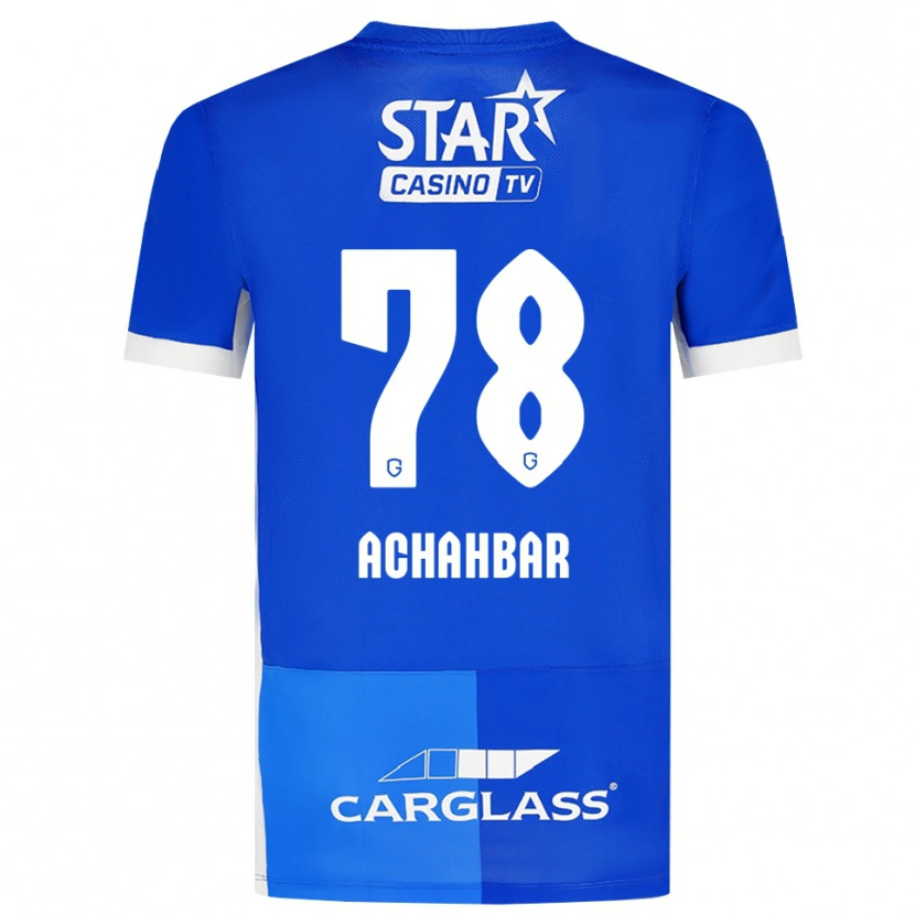 Danxen Dames Kiyan Achahbar #78 Mediumblauw Koninklijkblauw Wit Thuisshirt Thuistenue 2026/27 T-Shirt België