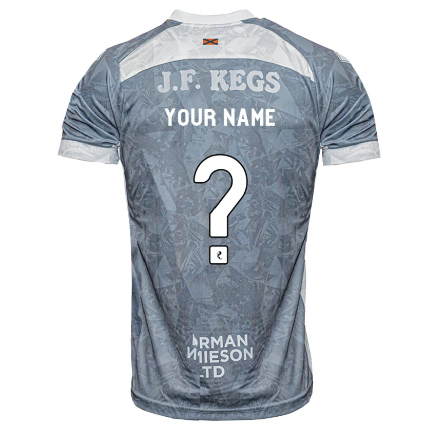 Danxen Dames Uw Naam #0 Lichtleigrijs Uitshirt Uittenue 2026/27 T-Shirt België