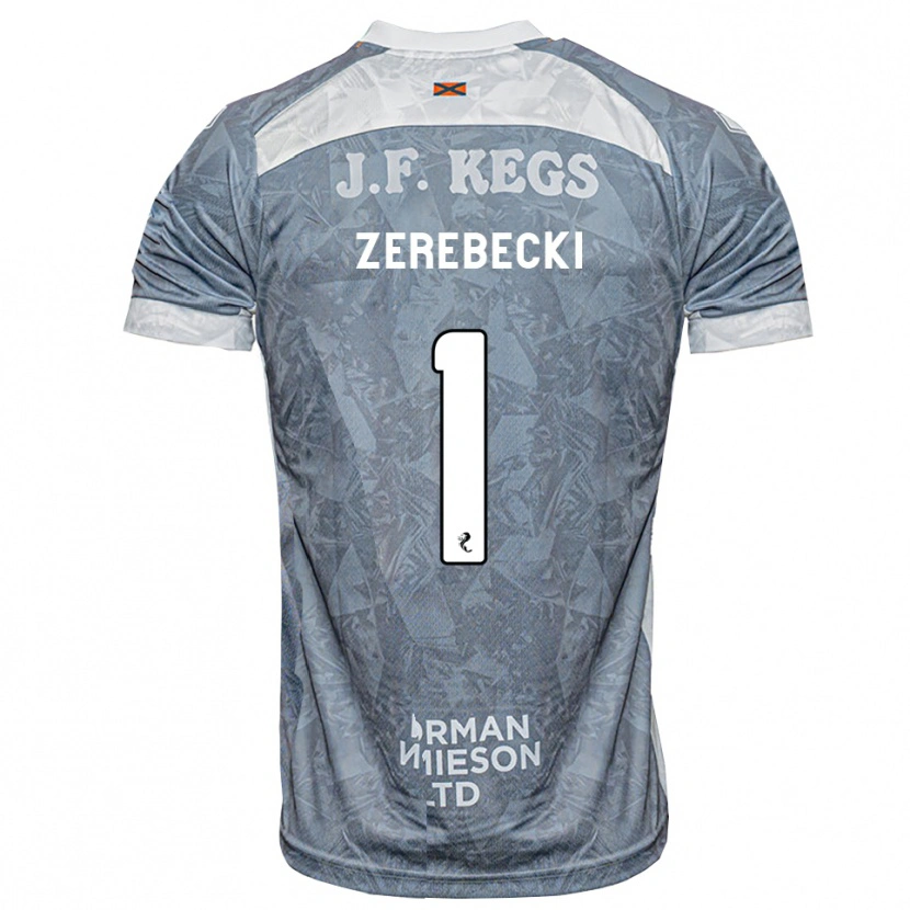 Danxen Dames Kuba Zerebecki #1 Lichtleigrijs Uitshirt Uittenue 2026/27 T-Shirt België