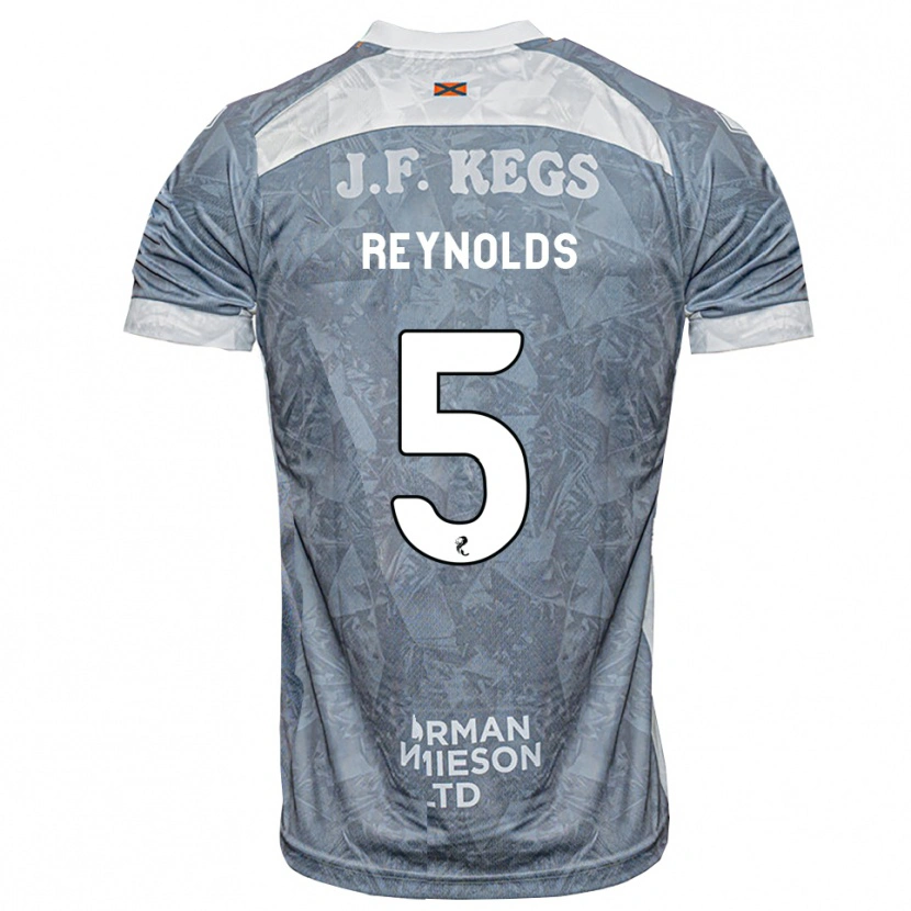 Danxen Dames Nairn Reynolds #5 Lichtleigrijs Uitshirt Uittenue 2026/27 T-Shirt België