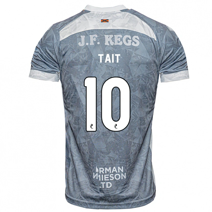 Danxen Dames Dylan Tait #10 Lichtleigrijs Uitshirt Uittenue 2026/27 T-Shirt België