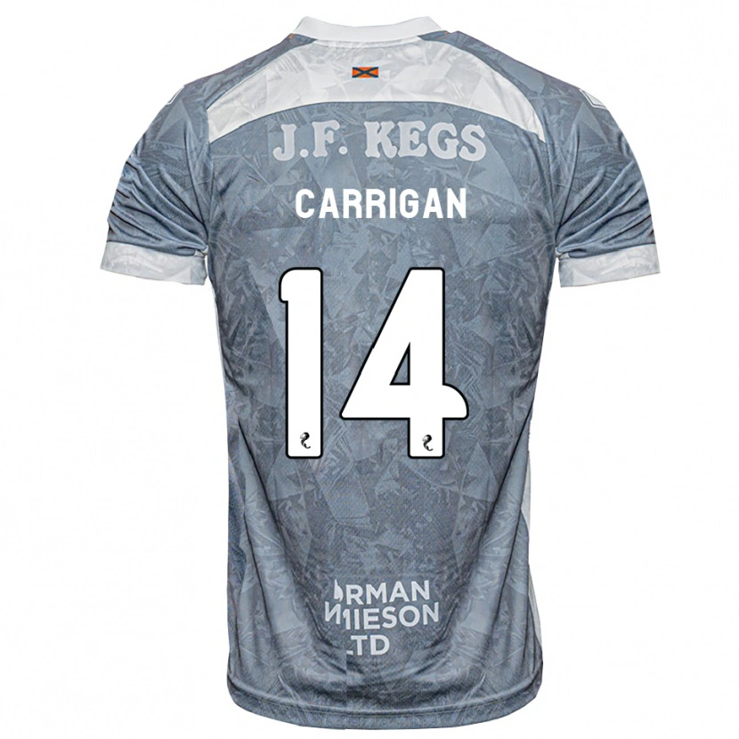 Danxen Dames Leo Carrigan #14 Lichtleigrijs Uitshirt Uittenue 2026/27 T-Shirt België