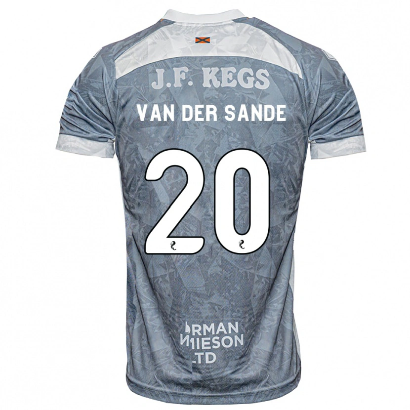 Danxen Dames Jort Van Der Sande #20 Lichtleigrijs Uitshirt Uittenue 2026/27 T-Shirt België