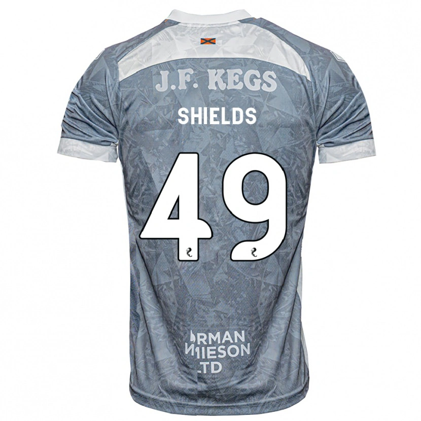 Danxen Dames Conal Shields #49 Lichtleigrijs Uitshirt Uittenue 2026/27 T-Shirt België