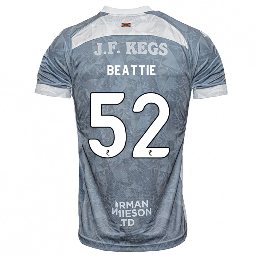 Danxen Dames Calvin Beattie #52 Lichtleigrijs Uitshirt Uittenue 2026/27 T-Shirt België