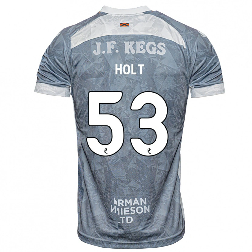 Danxen Dames Josh Holt #53 Lichtleigrijs Uitshirt Uittenue 2026/27 T-Shirt België