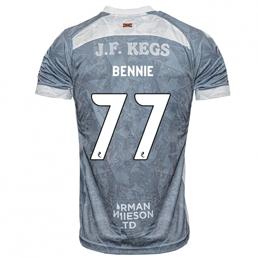 Danxen Dames Daniel Bennie #77 Lichtleigrijs Uitshirt Uittenue 2026/27 T-Shirt België