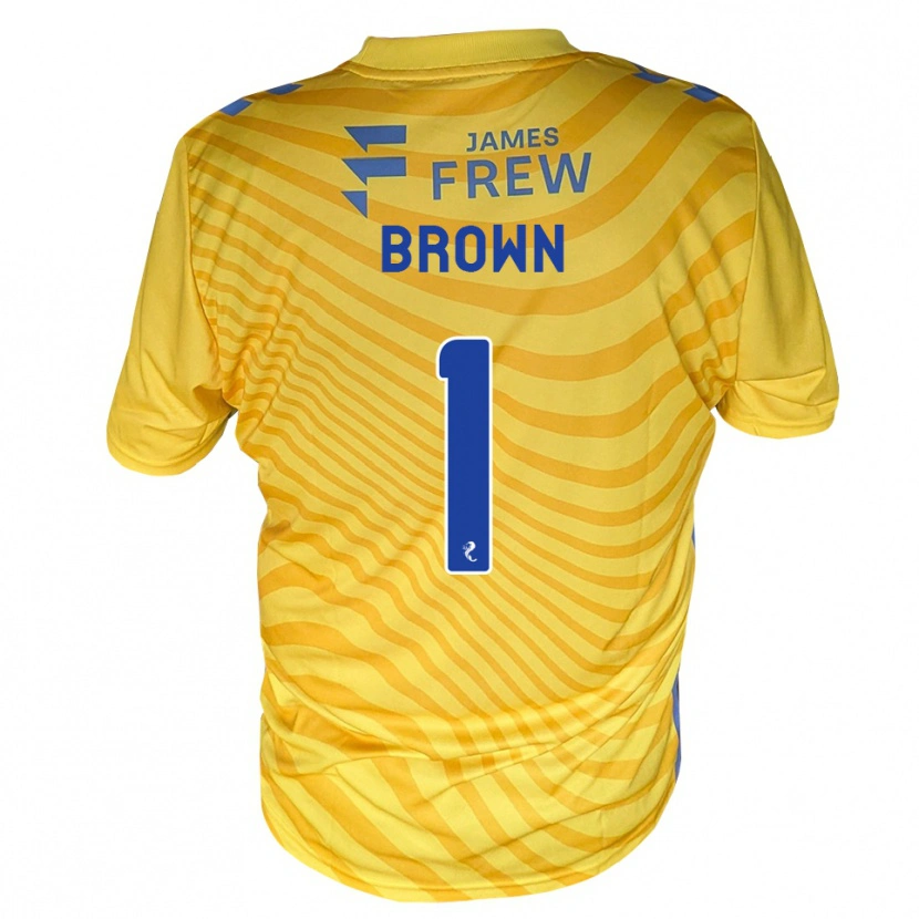 Danxen Dames Dylan Brown #1 Koningsblauw Geel Uitshirt Uittenue 2026/27 T-Shirt België