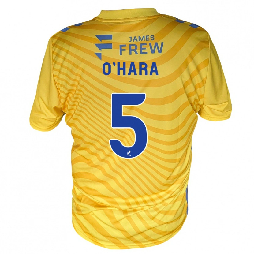 Danxen Dames Mark O'hara #5 Koningsblauw Geel Uitshirt Uittenue 2026/27 T-Shirt België