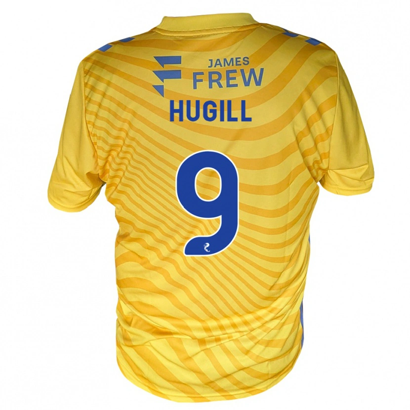 Danxen Dames Joe Hugill #9 Koningsblauw Geel Uitshirt Uittenue 2026/27 T-Shirt België