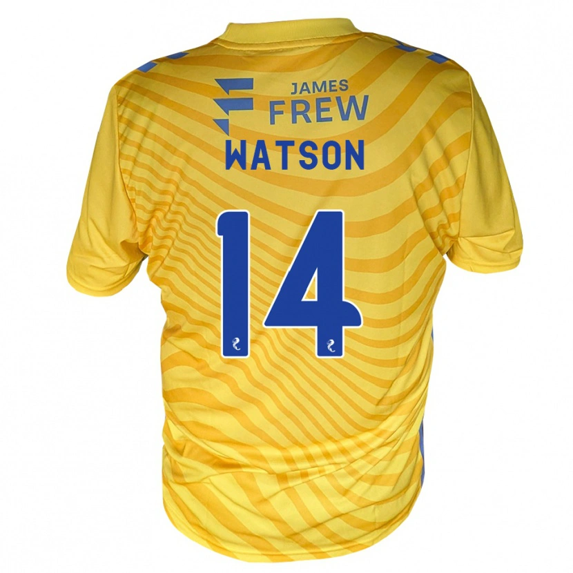 Danxen Dames Craig Watson #14 Koningsblauw Geel Uitshirt Uittenue 2026/27 T-Shirt België