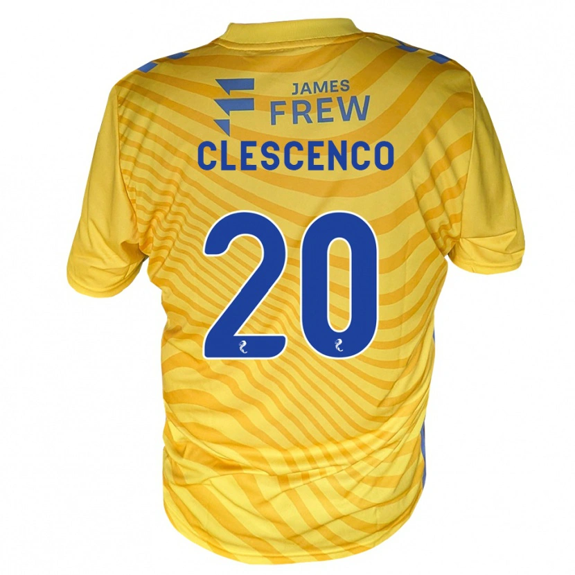 Danxen Dames Nicky Clescenco #20 Koningsblauw Geel Uitshirt Uittenue 2026/27 T-Shirt België