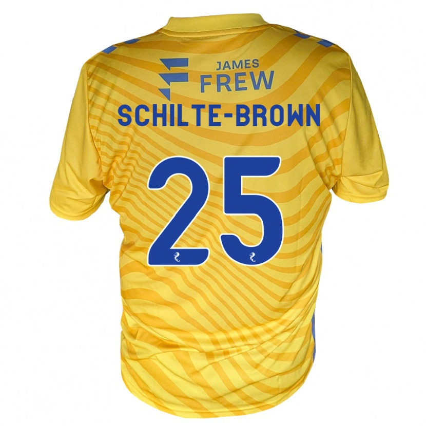 Danxen Dames Ethan Schilte-Brown #25 Koningsblauw Geel Uitshirt Uittenue 2026/27 T-Shirt België
