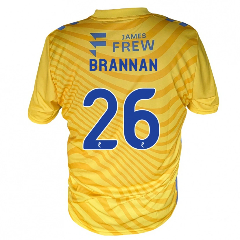 Danxen Dames Ben Brannan #26 Koningsblauw Geel Uitshirt Uittenue 2026/27 T-Shirt België