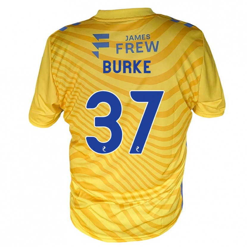 Danxen Dames Cole Burke #37 Koningsblauw Geel Uitshirt Uittenue 2026/27 T-Shirt België