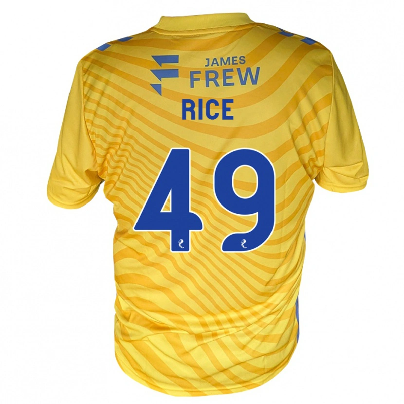 Danxen Dames Bailey Rice #49 Koningsblauw Geel Uitshirt Uittenue 2026/27 T-Shirt België