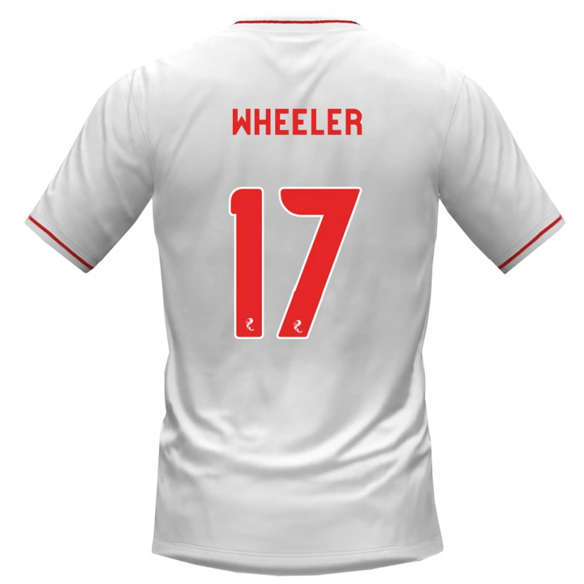 Danxen Dames Jessica Wheeler #17 Wit Rood Uitshirt Uittenue 2026/27 T-Shirt België