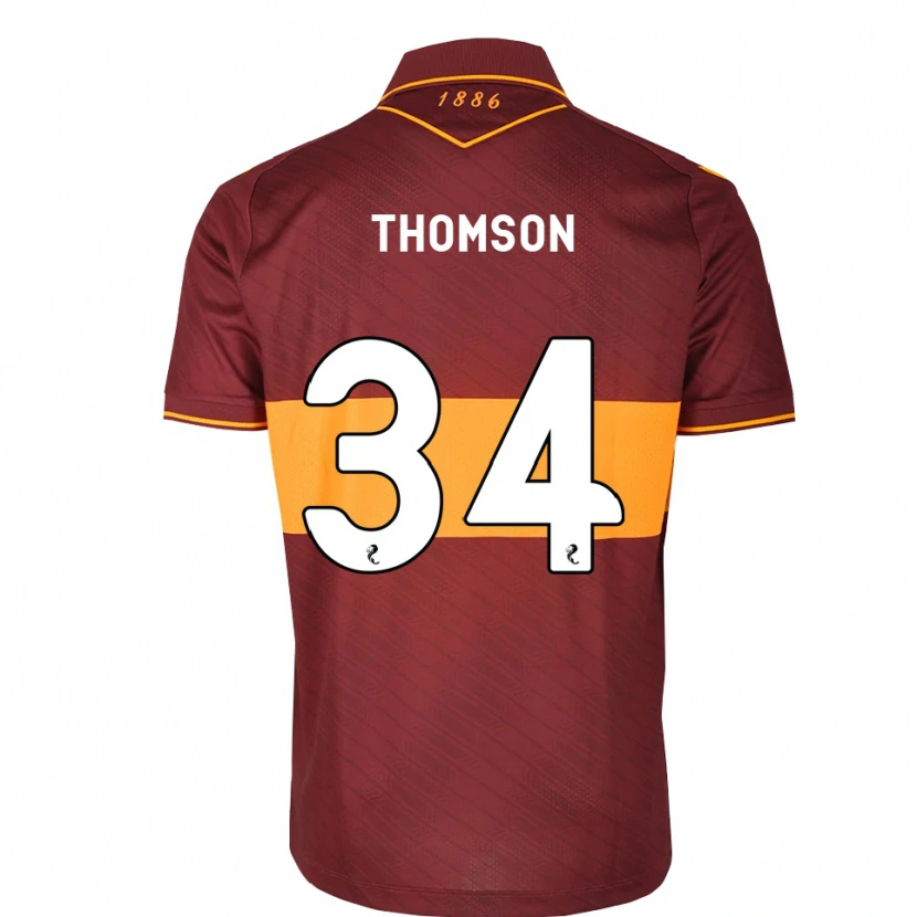 Danxen Dames Aaron Thomson #34 Oranje Kastanjebruin Uitshirt Uittenue 2026/27 T-Shirt België