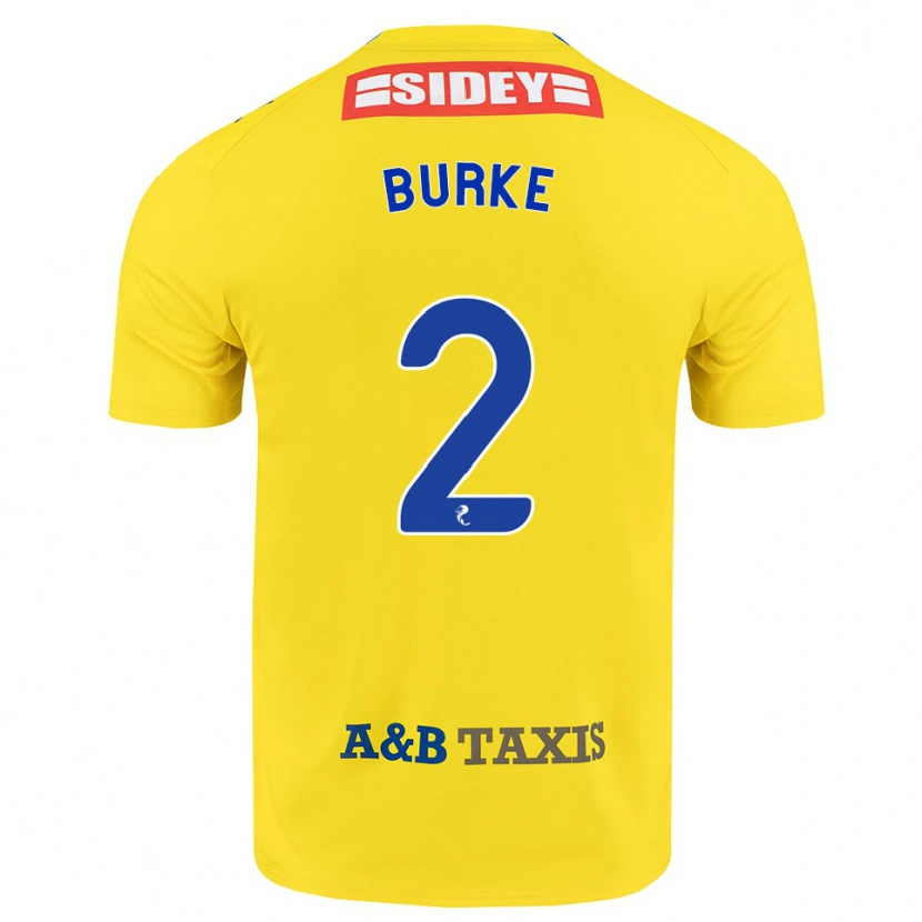 Danxen Dames Fallon Burke #2 Geel Blauw Zwart Uitshirt Uittenue 2026/27 T-Shirt België