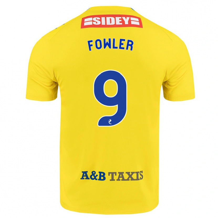 Danxen Dames Josh Fowler #9 Geel Blauw Zwart Uitshirt Uittenue 2026/27 T-Shirt België