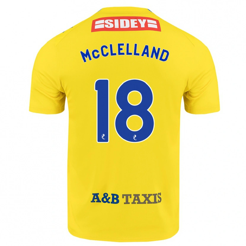Danxen Dames Sam Mcclelland #18 Geel Blauw Zwart Uitshirt Uittenue 2026/27 T-Shirt België