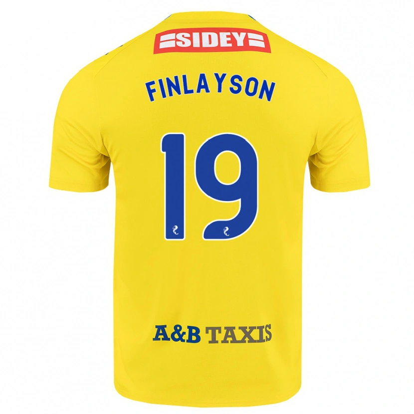 Danxen Dames Danny Finlayson #19 Geel Blauw Zwart Uitshirt Uittenue 2026/27 T-Shirt België