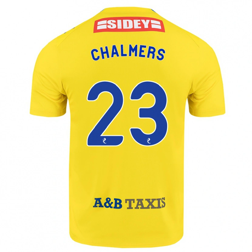 Danxen Dames Logan Chalmers #23 Geel Blauw Zwart Uitshirt Uittenue 2026/27 T-Shirt België