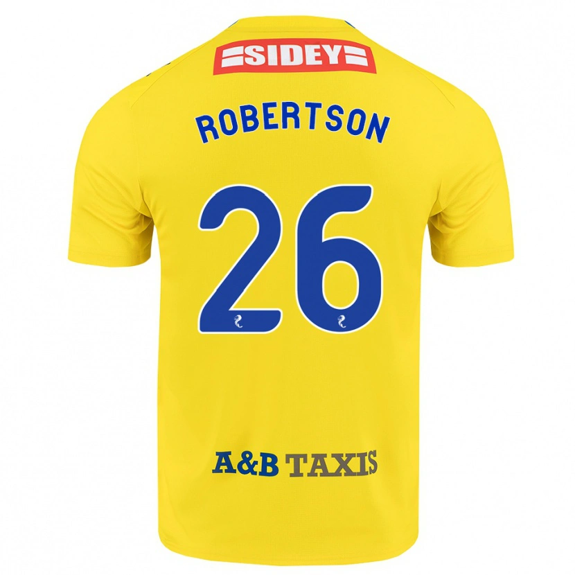 Danxen Dames Rebecca Robertson #26 Geel Blauw Zwart Uitshirt Uittenue 2026/27 T-Shirt België