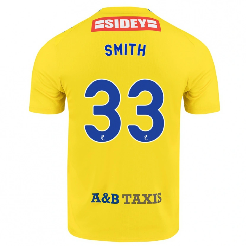 Danxen Dames Liam Smith #33 Geel Blauw Zwart Uitshirt Uittenue 2026/27 T-Shirt België
