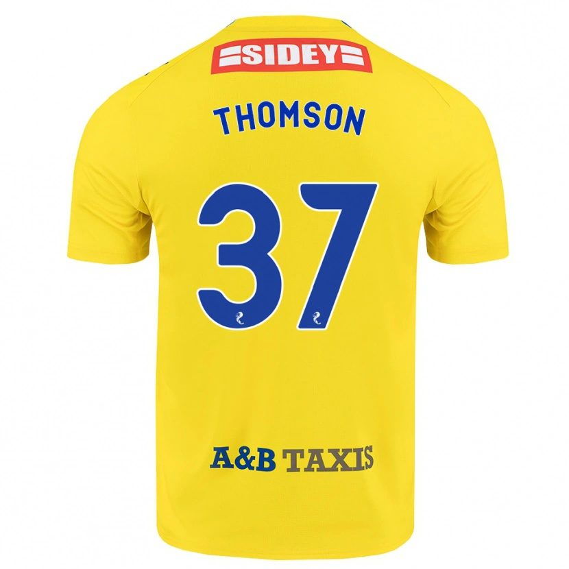 Danxen Dames Kyle Thomson #37 Geel Blauw Zwart Uitshirt Uittenue 2026/27 T-Shirt België