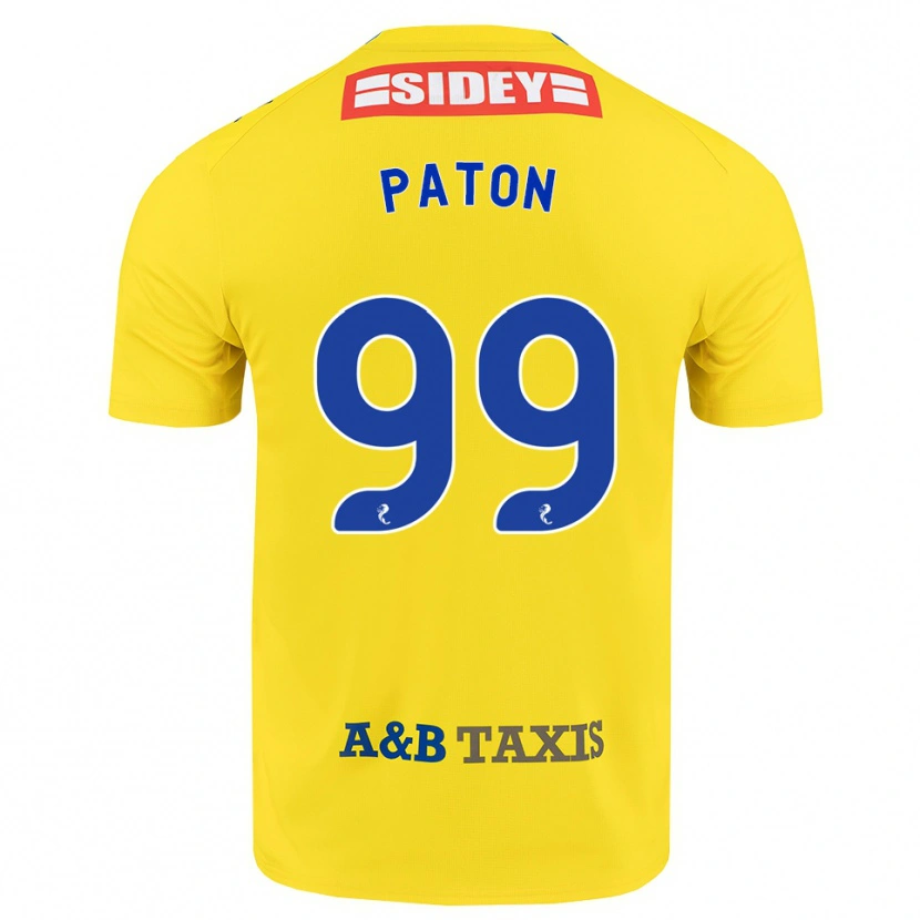 Danxen Dames Ruari Paton #99 Geel Blauw Zwart Uitshirt Uittenue 2026/27 T-Shirt België