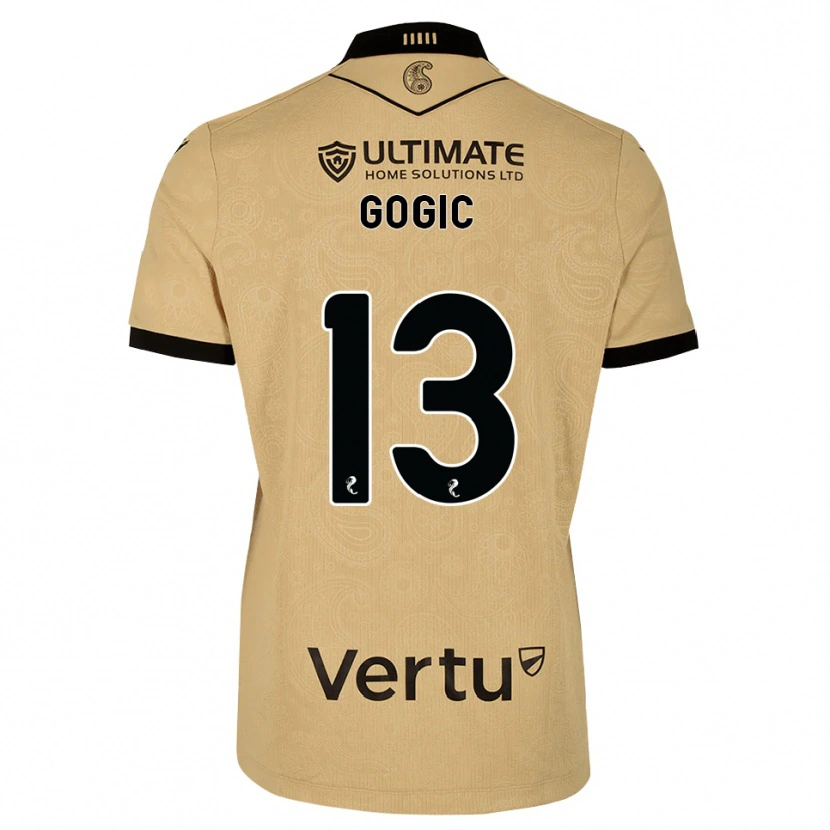 Danxen Dames Alex Gogic #13 Burlywood Zwart Uitshirt Uittenue 2026/27 T-Shirt België