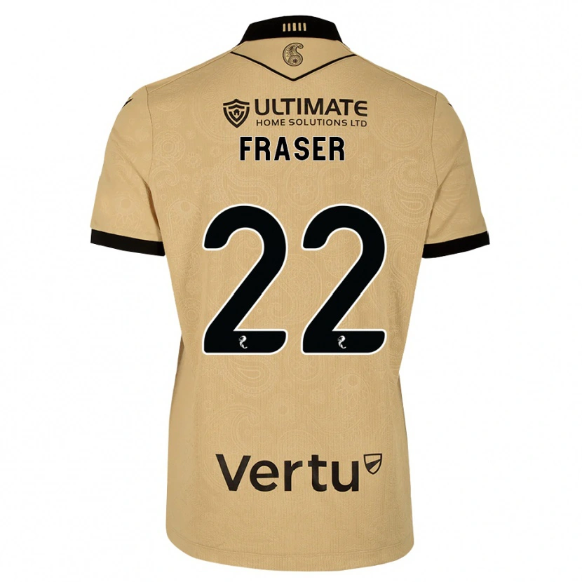 Danxen Dames Marcus Fraser #22 Burlywood Zwart Uitshirt Uittenue 2026/27 T-Shirt België