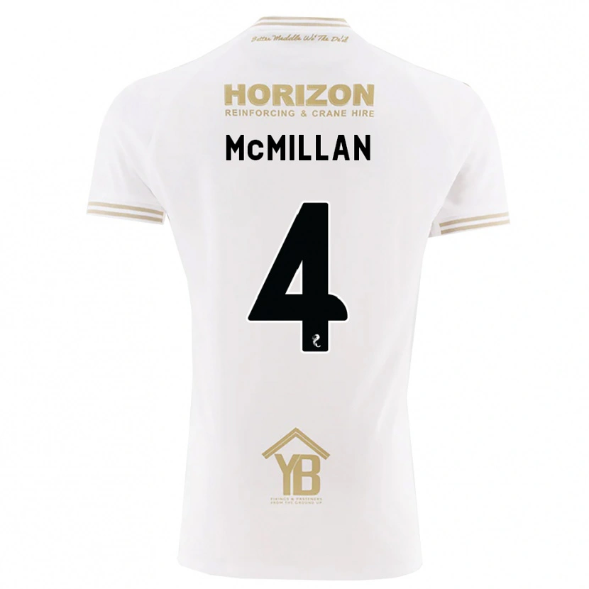Danxen Dames Jack Mcmillan #4 Tarwe Wit Uitshirt Uittenue 2026/27 T-Shirt België