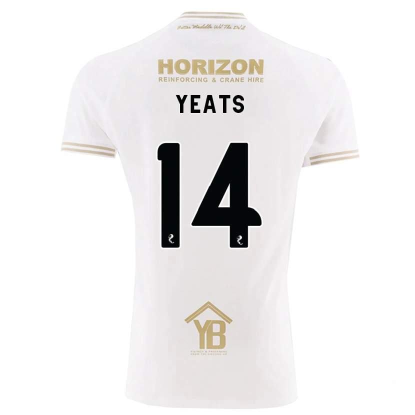 Danxen Dames Finn Yeats #14 Tarwe Wit Uitshirt Uittenue 2026/27 T-Shirt België