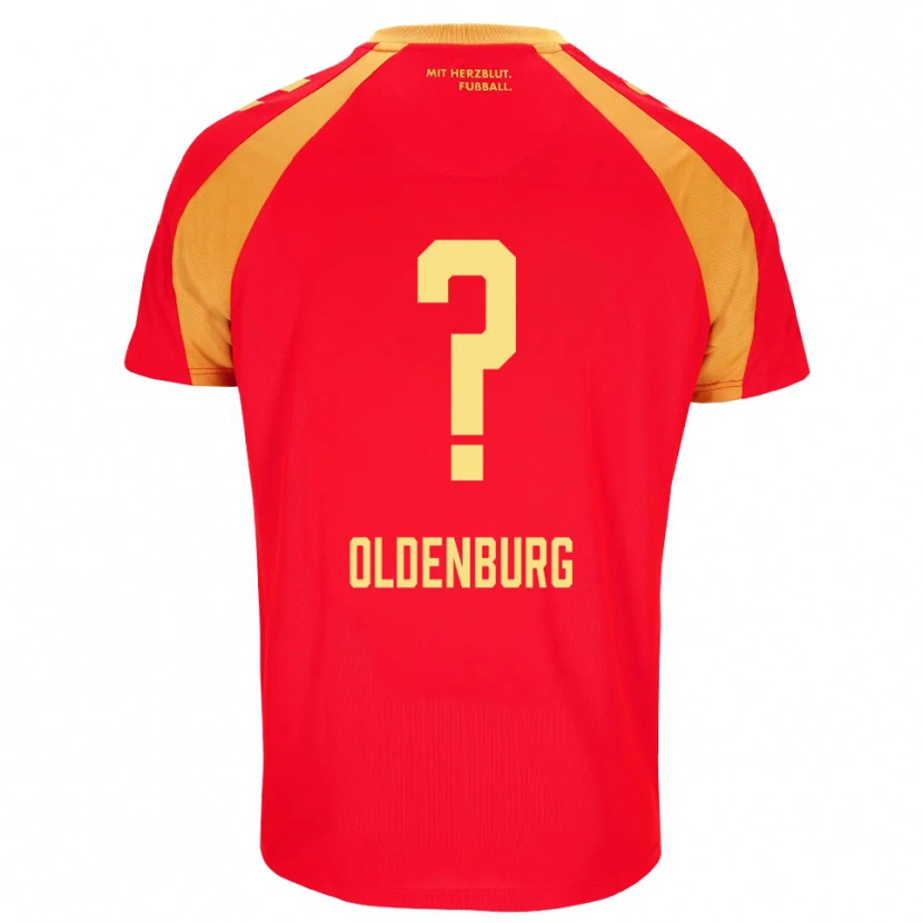 Danxen Dames Leon Oldenburg #0 Rood Oranje Zwart Uitshirt Uittenue 2026/27 T-Shirt België