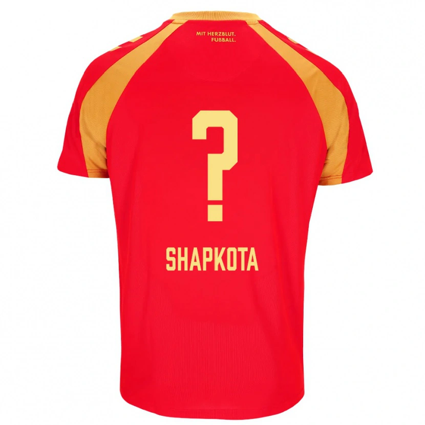 Danxen Dames Raul Shapkota #0 Rood Oranje Zwart Uitshirt Uittenue 2026/27 T-Shirt België