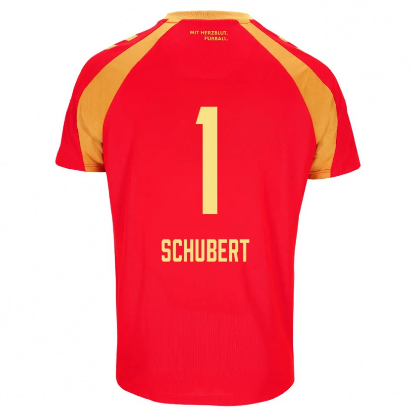 Danxen Dames Markus Schubert #1 Rood Oranje Zwart Uitshirt Uittenue 2026/27 T-Shirt België