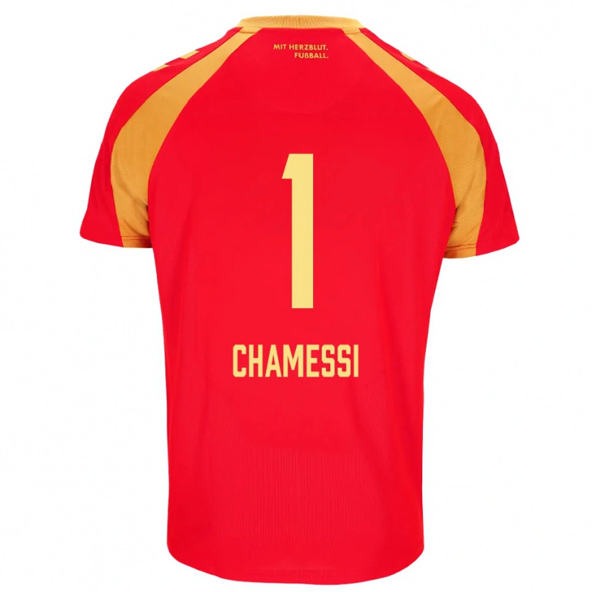 Danxen Dames Ian Chamessi #1 Rood Oranje Zwart Uitshirt Uittenue 2026/27 T-Shirt België