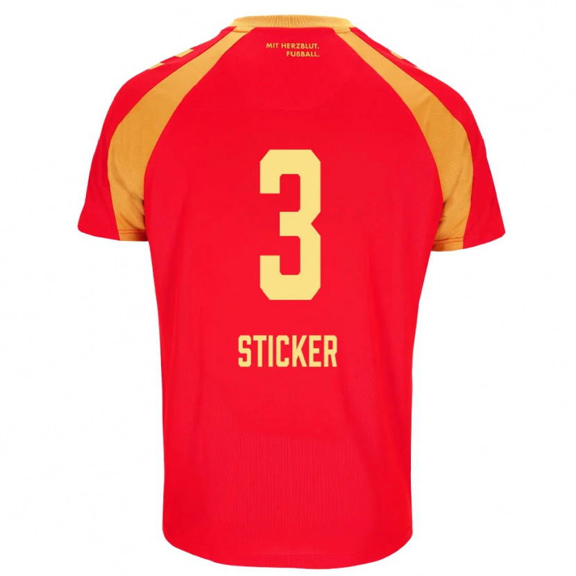 Danxen Dames Jonah Sticker #3 Rood Oranje Zwart Uitshirt Uittenue 2026/27 T-Shirt België