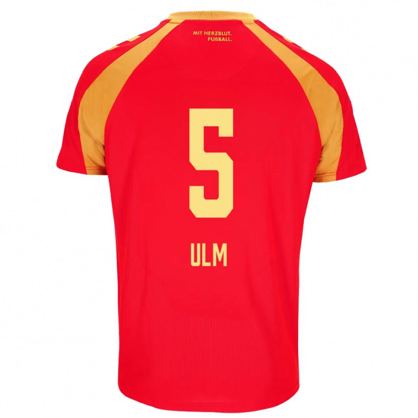 Danxen Dames Ethan Ulm #5 Rood Oranje Zwart Uitshirt Uittenue 2026/27 T-Shirt België