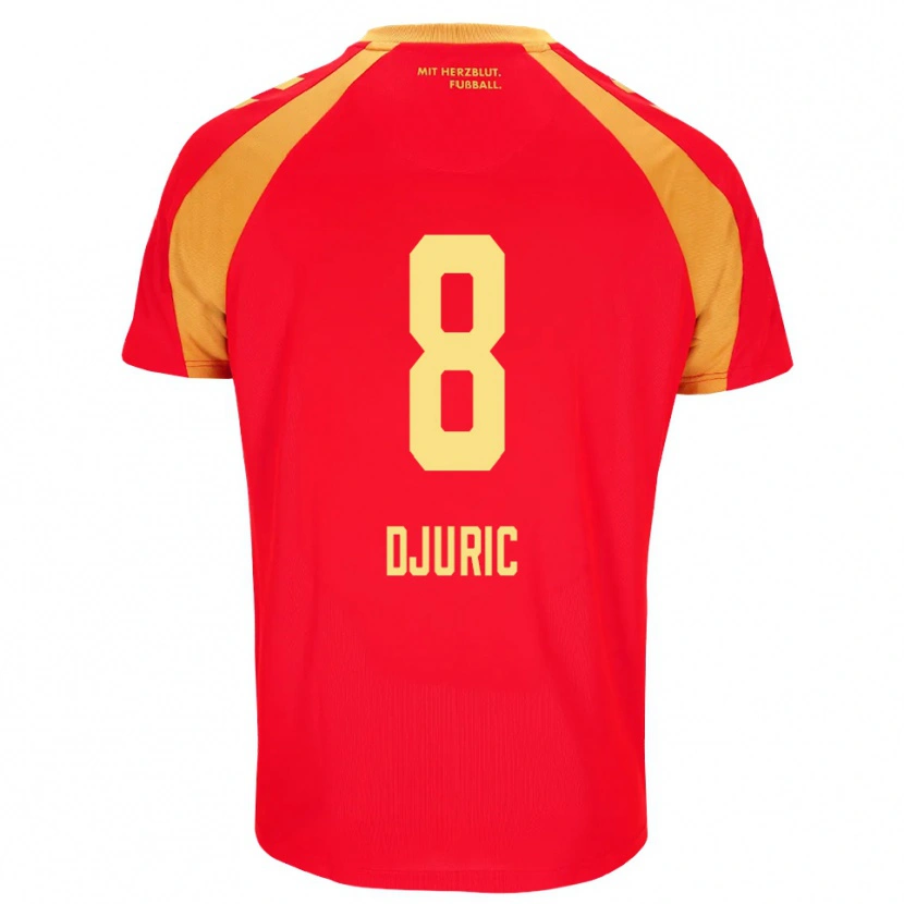 Danxen Dames Luka Duric #8 Rood Oranje Zwart Uitshirt Uittenue 2026/27 T-Shirt België