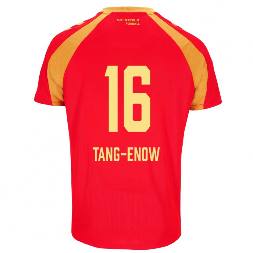 Danxen Dames Jason Tang-Enow #16 Rood Oranje Zwart Uitshirt Uittenue 2026/27 T-Shirt België