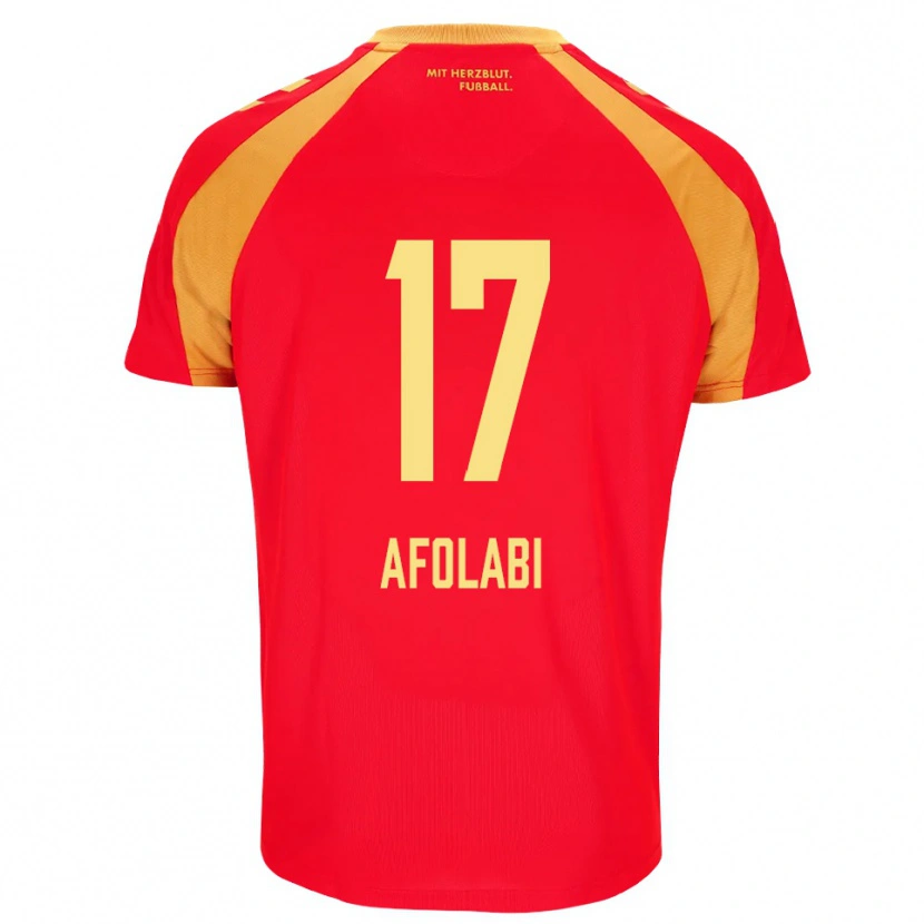 Danxen Dames Gentil Afolabi #17 Rood Oranje Zwart Uitshirt Uittenue 2026/27 T-Shirt België