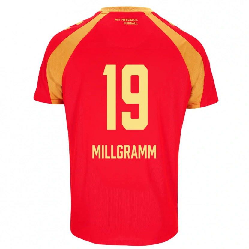 Danxen Dames Albert Millgramm #19 Rood Oranje Zwart Uitshirt Uittenue 2026/27 T-Shirt België